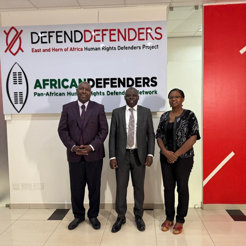 DefendDefenders (@defenddefenders) on Twitter photo This evening, our Executive Director, <a href="/Hassan_shire/">Hassan Shire</a> , and Director of Programs and Administration, <a href="/MemoryBandera/">Memory Bandera</a> , welcomed <a href="/masakeonline/">Anthony Masake</a> , the newly appointed Executive Director of <a href="/chapterfourug/">Chapter Four Uganda</a> , for a courtesy visit.
Chapter Four has been a valued partner of This evening, our Executive Director, <a href="/Hassan_shire/">Hassan Shire</a> , and Director of Programs and Administration, <a href="/MemoryBandera/">Memory Bandera</a> , welcomed <a href="/masakeonline/">Anthony Masake</a> , the newly appointed Executive Director of <a href="/chapterfourug/">Chapter Four Uganda</a> , for a courtesy visit.
Chapter Four has been a valued partner of