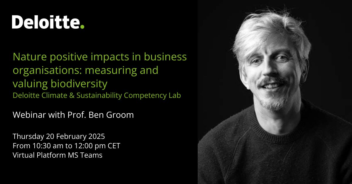 EAERE (@eaere_envecon) on Twitter photo ๐ฃDo not miss the 2nd lecture of the #EAERE Supported <a href="/Deloitte/">Deloitte</a> Climate & Sustainability Competency Lab 2025
 
๐ฟ"Nature positive impacts in business organisations: measuring and valuing biodiversityโ by <a href="/ben_d_groom/">Ben Groom</a>
๐FEB 20 at 10:30 CET
๐To register: cloud.marcom.deloitte.it/competencylab2 ๐ฃDo not miss the 2nd lecture of the #EAERE Supported <a href="/Deloitte/">Deloitte</a> Climate & Sustainability Competency Lab 2025
 
๐ฟ"Nature positive impacts in business organisations: measuring and valuing biodiversityโ by <a href="/ben_d_groom/">Ben Groom</a>
๐FEB 20 at 10:30 CET
๐To register: cloud.marcom.deloitte.it/competencylab2
