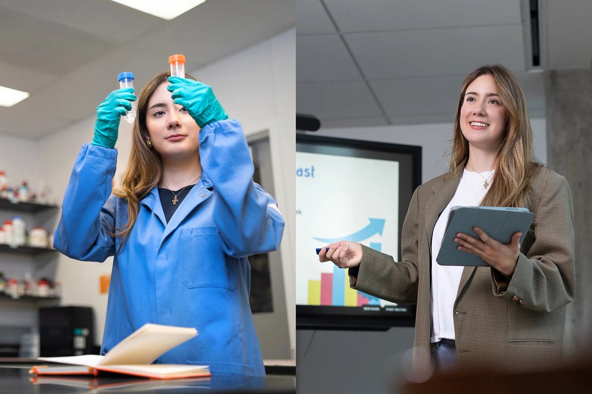 Syracuse University College of Arts & Sciences (@suartsciences) on Twitter photo Discover how students like Isabella Chavez Miranda ’25, an <a href="/SUChemistry/">Syracuse University Department of Chemistry</a> major in A&S and a management major in <a href="/WhitmanatSU/">Whitman School at SU</a>, use unique degree combinations to develop skills for holistically improving health and wellness 🧪📊 #IDWGS
➡️ syracuse.edu/stories/unique… Discover how students like Isabella Chavez Miranda ’25, an <a href="/SUChemistry/">Syracuse University Department of Chemistry</a> major in A&S and a management major in <a href="/WhitmanatSU/">Whitman School at SU</a>, use unique degree combinations to develop skills for holistically improving health and wellness 🧪📊 #IDWGS
➡️ syracuse.edu/stories/unique…