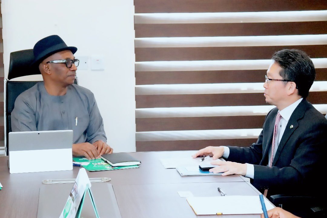 NESREANigeria's tweet photo. JAPANESE GOVERNMENT PLEDGES MORE SUPPORT FOR NIGERIA IN PLASTIC WASTE CONTROL, COMMENDS NESREA

The Japanese Ambassador to Nigeria, His Excellency, Hideo Suzuki says his country will provide more support for Nigeria in its efforts to tackle plastic waste control through the project, “Accelerating a Circular Plastic Economy to Reduce Plastic Pollution and its Impacts in African Region and its Countries”. 

He noted that the initial support through Japanese Supplementary Budget (JSB1) had supported stakeholders' engagement, development of National Guidelines for the Implementation of EPR for Packaging (Plastic), and EPR Enforcement Plan.” 

Speaking during a courtesy call on the Director General of NESREA, Dr. Innocent Barikor, Mr. Suzuki expressed the satisfaction of the Japanese government with the dedication and commitment exhibited by NESREA in the first phase of the project.
The Ambassador said the second phase of the project which would be funded from the Japanese Supplementary Budget 2 (JSB2) would kick off in March 2025 and further scale up on the initiatives of first phase. 

The second phase of the project will consider development of reuse and refill systems to address pollution from water sachets, conduct feasibility study and identify possible reuse solutions; consultations with relevant stakeholders; and identifying financial gaps for reuse systems and solutions to Single Use Plastic (SUP) pollution.

Responding, the Director General of NESREA, Dr. Innocent Barikor expressed his gratitude to the government and people of Japan, noting that their support has assisted the Agency in promoting sustainable environmental practices and aligning with circular plastic economy.

He said the Agency was desirous of understudying the advanced and effective waste management system operated in Japan and looked forward to future collaborations with the Government of Japan.