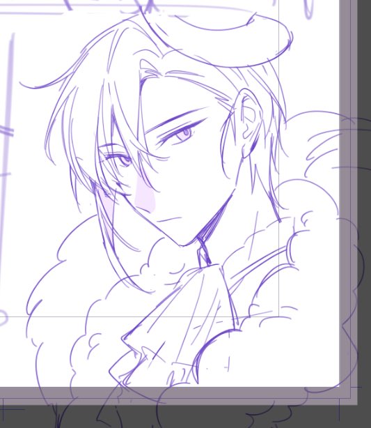 なぜか団長さんを描くとき顔はちょっと長くなる、ちょっとね
一織くんと団長さんは違う顔ですよね！