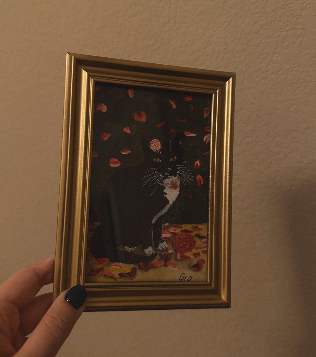 CHEFL4NDO's tweet photo. my best friend painted my cat who passed away in january… currently crying all over again🥺🫶🏼 https://t.co/DoDf3jCb68