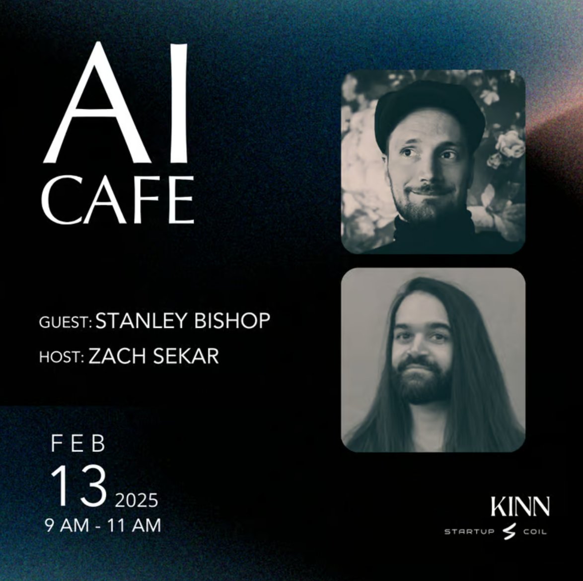 smarterWscience's tweet image. AI isn’t just a tool—it’s becoming a collaborator.

Join the AI Cafe at The KINN this Thursday (Feb 13) to hear @ScienceStanley &amp;amp; @ZachSekar break down AI agents, rare compute, and how AI is evolving with science. 🚀

Link HERE: lu.ma/aicafefeb13?ut…