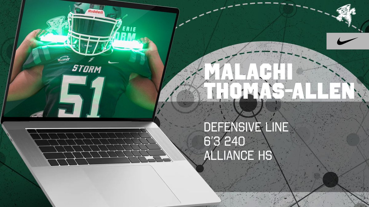 Lake Erie Storm Football (@lakeeriefb) on Twitter photo Welcome to The Family Malachi!
βπΌ| Malachi Thomas-Allen
π±| <a href="/MalachiThomasA3/">Malachi Thomas - Allen</a>
π| Alliance HS
π¨| DL
π| 6β3 240
π¬| hudl.com/video/3/203435β¦
#PTC | #NSD25 | #RageOn Welcome to The Family Malachi!
βπΌ| Malachi Thomas-Allen
π±| <a href="/MalachiThomasA3/">Malachi Thomas - Allen</a>
π| Alliance HS
π¨| DL
π| 6β3 240
π¬| hudl.com/video/3/203435β¦
#PTC | #NSD25 | #RageOn