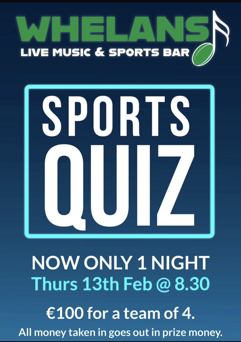 Thursday Night @ Whelan’s Bar