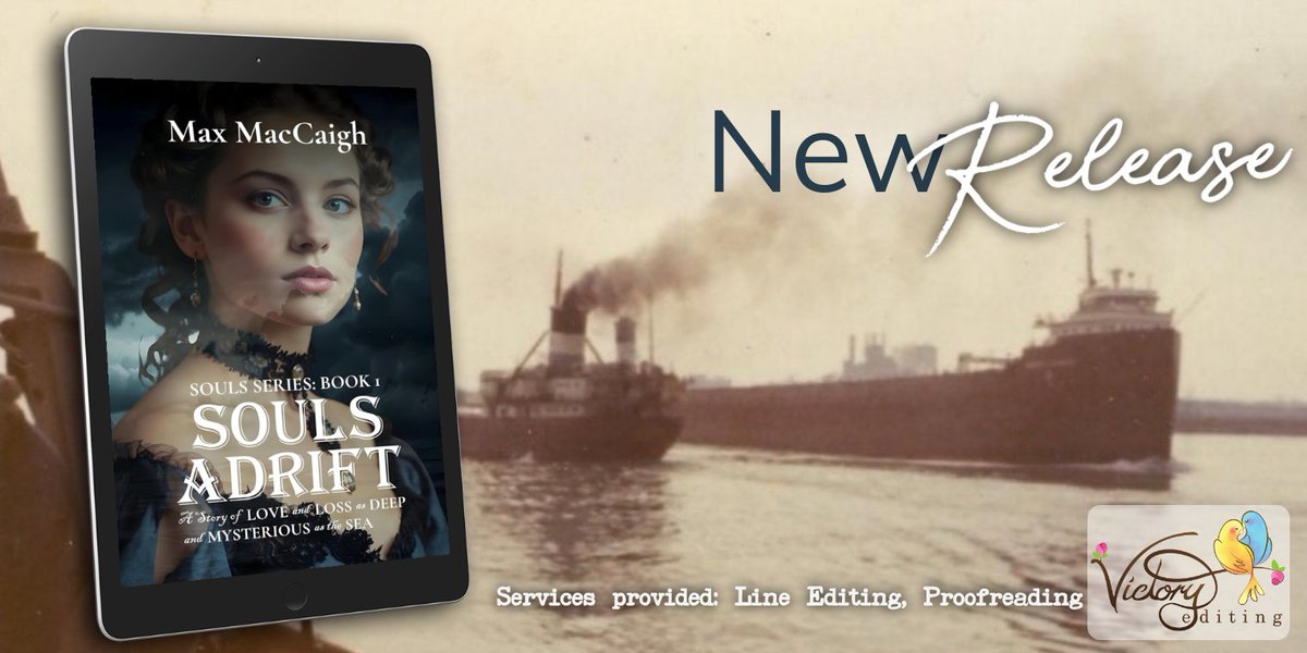 Anne Victory (@victoryediting) on Twitter photo For fans of cozy horror, a tale of shipwreck action and haunting supernatural chills. A sea story, a ghost story, a love story. SOULS ADRIFT is a historical novel of love, loss, and suspense. 📚 👻 💕
@maxmaccaigh| amzn.to/4hu0Qkg For fans of cozy horror, a tale of shipwreck action and haunting supernatural chills. A sea story, a ghost story, a love story. SOULS ADRIFT is a historical novel of love, loss, and suspense. 📚 👻 💕
@maxmaccaigh| amzn.to/4hu0Qkg