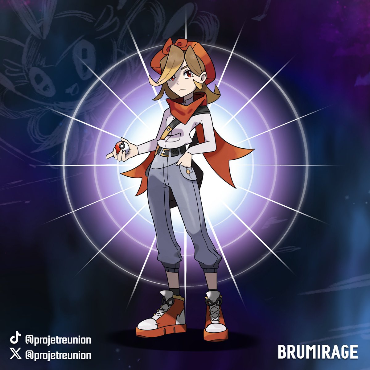 Une nouvelle héroïne apparaît à travers le multivers !

✦ Brumirage
✦ Univers Bêta
✦ Équipe Émulation
✦ Mérite plus de congés

#fangame #pokemon #reunion
art by <a href="/Brumirage/">Brumirage</a>