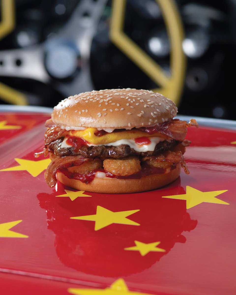 CarlsJr's tweet photo. didn’t get your free hangover burger yesterday? don’t sweat it 😮‍💨 Alix’s burger will be available for purchase through 3/18 🍔 https://t.co/jFqls1GYP1