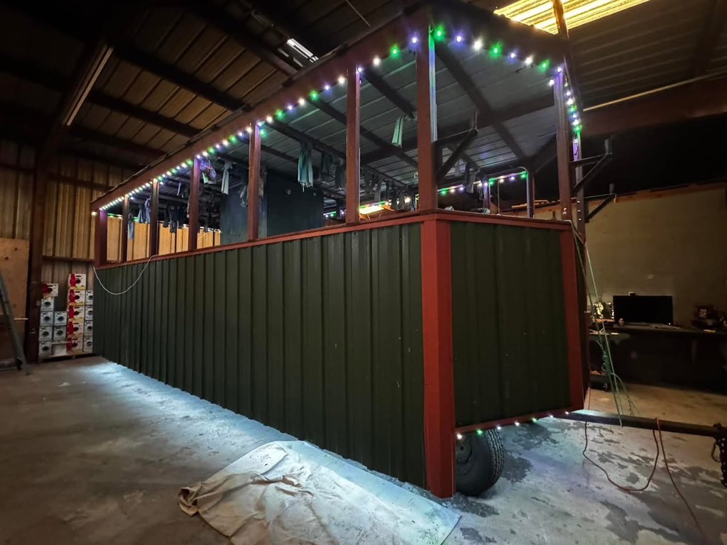 CHOOO WHOOO! Coming into this Mardi Gras season with some new threads on the Swamp Wagon! Here’s a sneak peak of what’s to come! Shout out to Bayou Audio/Video &amp; Security! #BAV #WestbankTrimLight