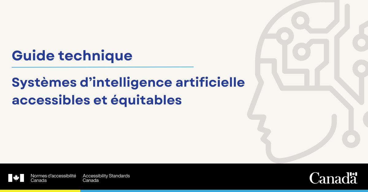 Notre guide technique gratuit sur les systèmes d’IA accessibles offre des recommandations pour rendre l’IA plus inclusive pour les personnes en situation de handicap. Utilisez ce guide et ouvrez la voie vers une IA qui fonctionne pour tout le monde.

📖 ow.ly/jis850UX46P