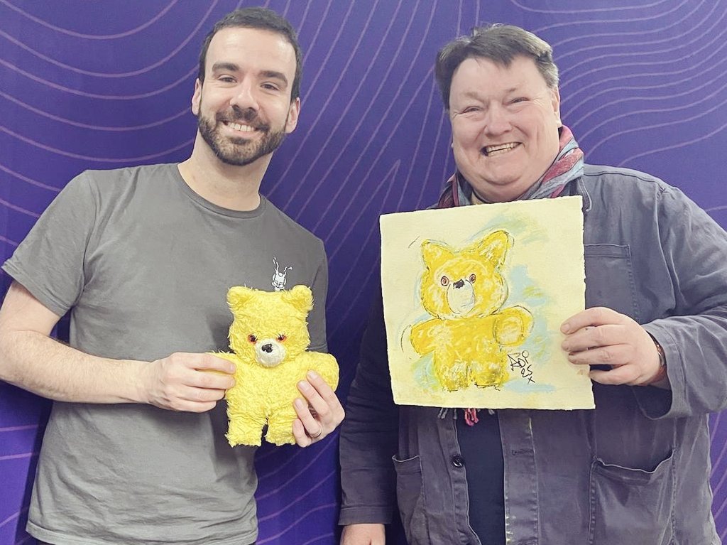 Adam Dowling (@adamdowling) on Twitter photo Huge thank you to TV's Adi Higham (The Bidding Room) for popping in and drawing my childhood bear, Ted Glen!
The real one has seen better days, but Adi's drawing is stunning 🤩
Check out his stuff at <a href="/hoof39114734/">Adi Higham (Adrian)</a> 🐻 Huge thank you to TV's Adi Higham (The Bidding Room) for popping in and drawing my childhood bear, Ted Glen!
The real one has seen better days, but Adi's drawing is stunning 🤩
Check out his stuff at <a href="/hoof39114734/">Adi Higham (Adrian)</a> 🐻