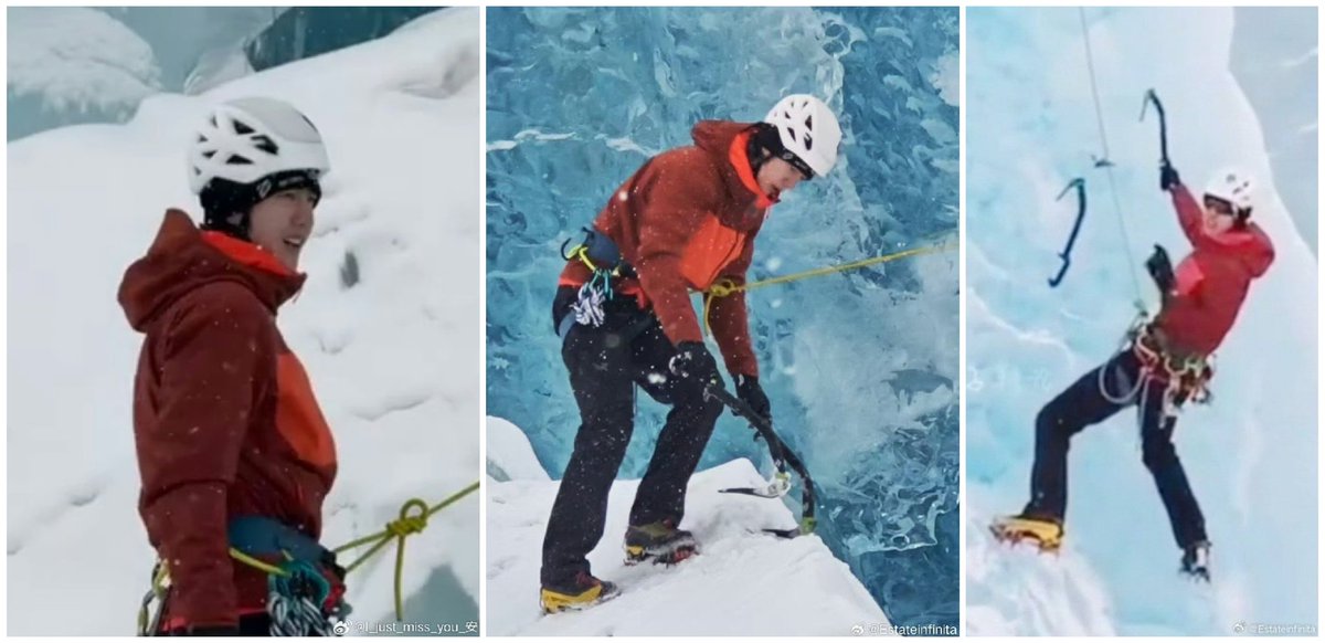 Klao_ZhanBo's tweet photo. [250211] 🦁王一博 💚 

              Explore and look at the horizon when you reach the top + Climbing with hooks and ropes to gain more strength and experience.

#WangYibo王一博 #WangYibo #王一博  #YIBOMOMENT #YIBOOFFICIAL https://t.co/f8REgpCbyO
