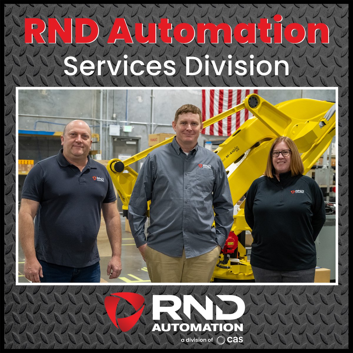 RNDAutomation's tweet photo. We’re not just here to design and build your machines. Our Services Division is dedicated to ensuring your operations continue to run smoothly, efficiently, and at peak performance long after installation.

#RNDAutomation #Robotics #Engineering #CustomerSupport https://t.co/7KkbHCGCfa