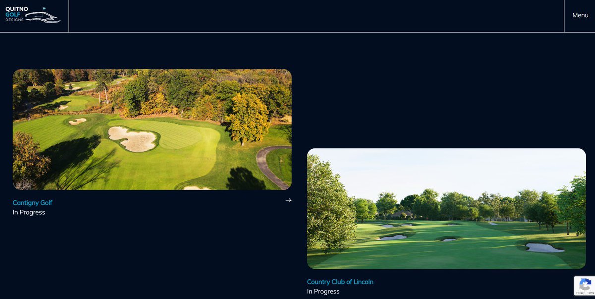 Quitno Golf is thrilled to share the result of months of hard work – our brand new website is up and running! Featuring highlights from our current, past and future work. And a fun new navigation technique (when viewed on PC).

Visit us at quitnogolf.com