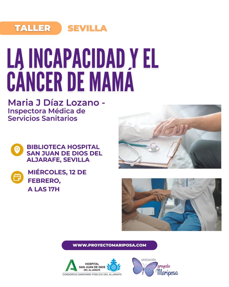 AsocProMariposa's tweet photo. 1/ 🦋 Esta semana en Proyecto Mariposa 🦋 
Tres talleres para cuidar cuerpo y mente en Sevilla, Granada y Almería. ¡Toma nota y acompáñanos! 👇 #OncologíaIntegrativa #Salud https://t.co/qSkRX17sJ8