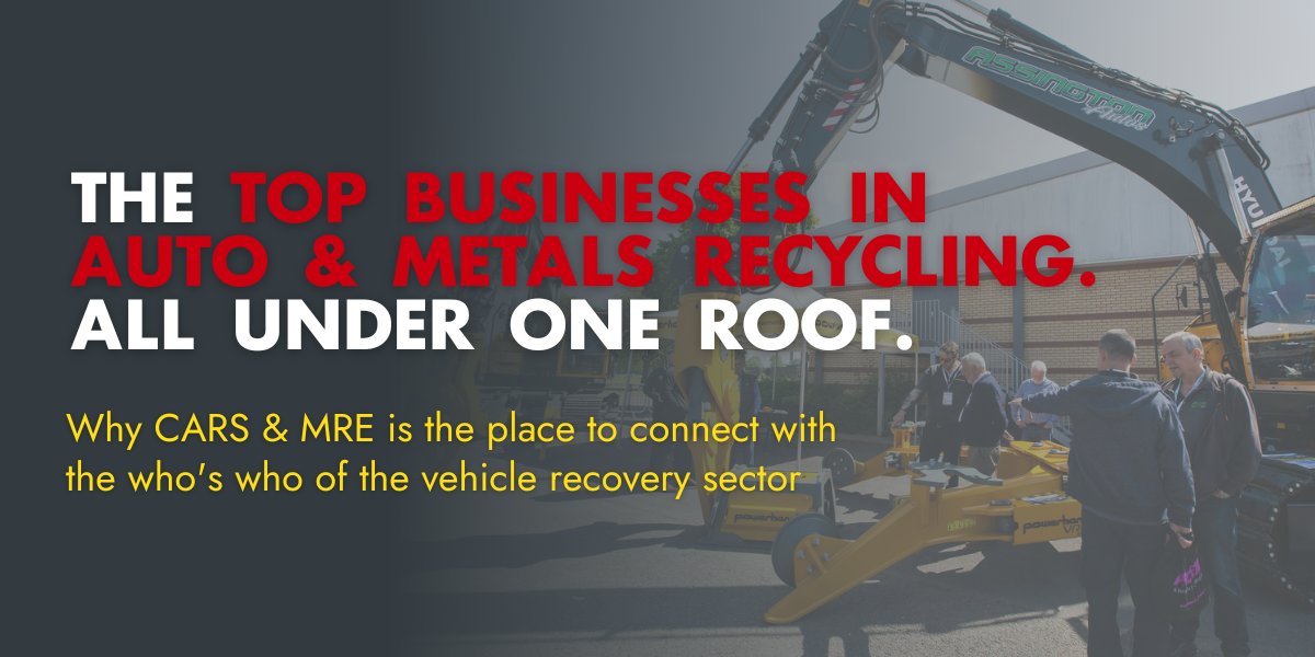 CARS & MRE 2025 | 17-18 September (@cars_mre) on Twitter photo CARS & MRE is the UK's leading event for auto & metals recycling professionals.
Showcase your products & services on the sector's biggest stage - co-located with <a href="/RWM_Exhibition/">RWM Expo 2025</a> for 2025.
View the floor plan here hubs.la/Q036c3y00 CARS & MRE is the UK's leading event for auto & metals recycling professionals.
Showcase your products & services on the sector's biggest stage - co-located with <a href="/RWM_Exhibition/">RWM Expo 2025</a> for 2025.
View the floor plan here hubs.la/Q036c3y00