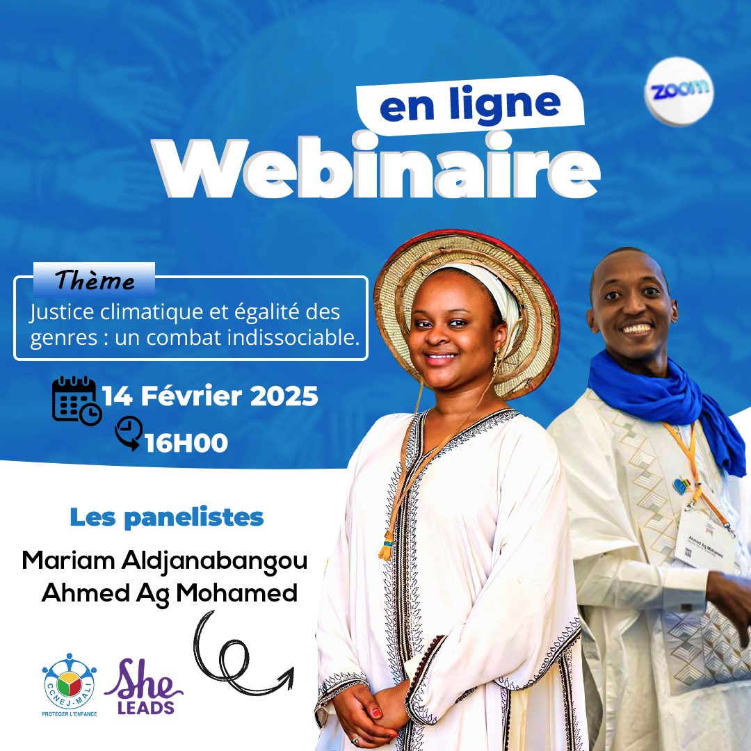 [𝐀𝐧𝐧𝐨𝐧𝐜𝐞 𝐖𝐞𝐛𝐢𝐧𝐚𝐢𝐫𝐞] 🌍✊💜  
 
𝐃𝐚𝐭𝐞 : 14 février 2025  
⏰ 𝐇𝐞𝐮𝐫𝐞 : À partir de 16h00 GMT  
📍𝐋𝐢𝐞𝐮 : En ligne sur Zoom  
 
 𝐈𝐧𝐬𝐜𝐫𝐢𝐩𝐭𝐢𝐨𝐧 𝐠𝐫𝐚𝐭𝐮𝐢𝐭𝐞 : [ us02web.zoom.us/webinar/regist… ]