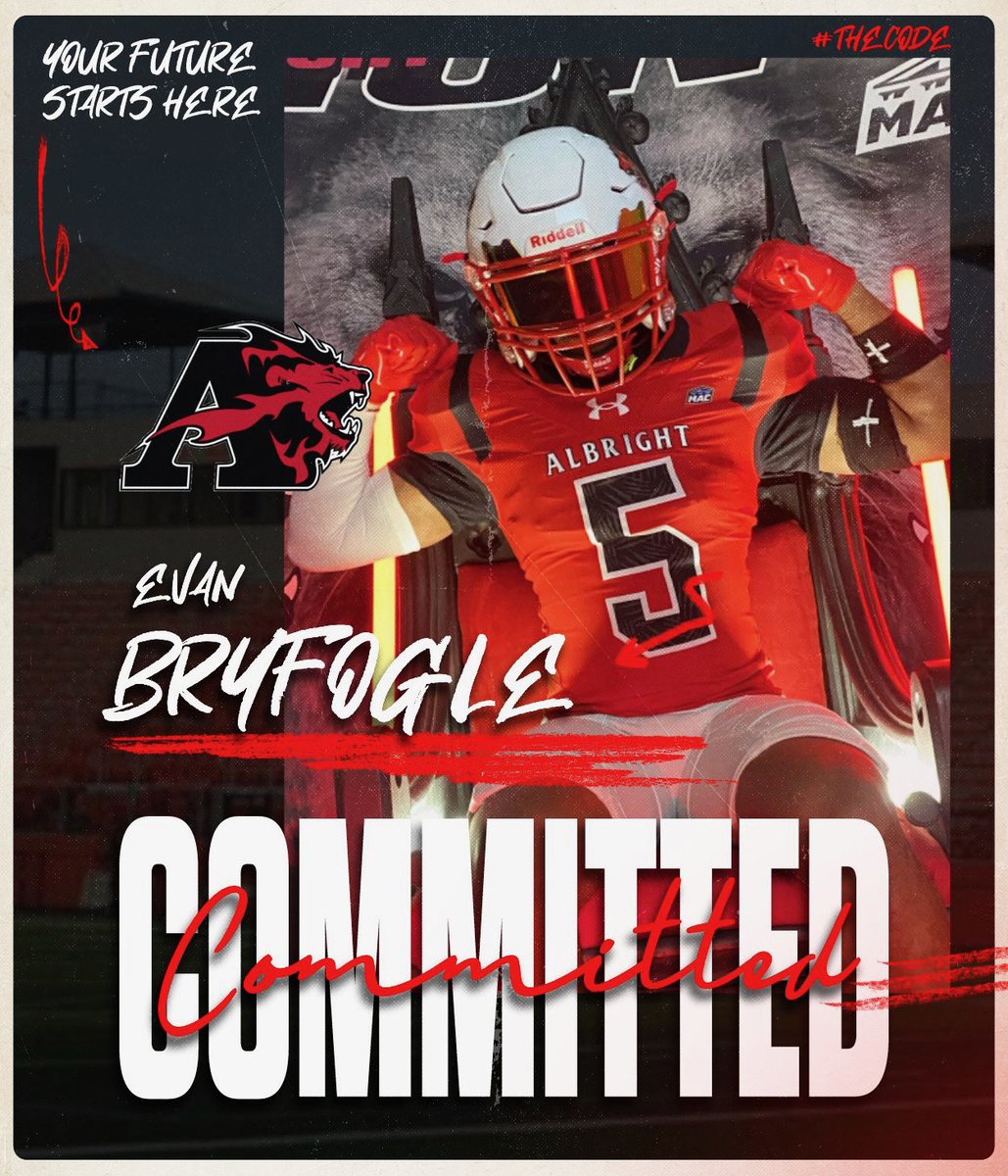 Truly blessed and thankful to announce my commitment to Albright University. Thanks again to all the coaching staff and my family for helping make this decision. #golions