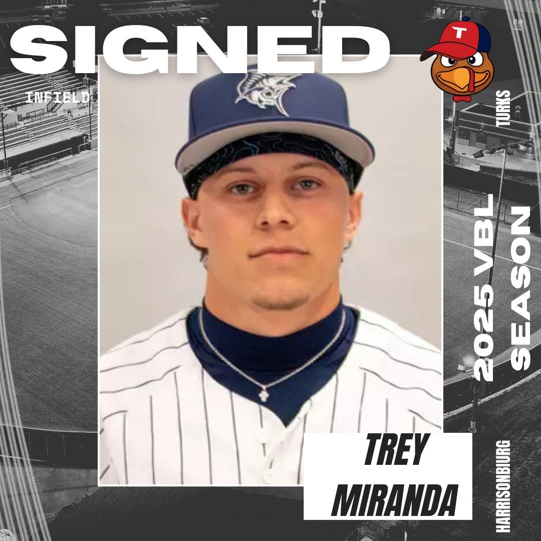 Harrisonburg Turks (@hbgturksvbl) on Twitter photo The 2025 <a href="/HbgTurksVBL/">Harrisonburg Turks</a> would like to welcome 5'9 165lbs INF <a href="/trey13miranda/">Trey Miranda</a>. Miranda is a junior at <a href="/SailfishBB/">PBA Baseball</a> and is from Riverview, FL. The 2025 <a href="/HbgTurksVBL/">Harrisonburg Turks</a> would like to welcome 5'9 165lbs INF <a href="/trey13miranda/">Trey Miranda</a>. Miranda is a junior at <a href="/SailfishBB/">PBA Baseball</a> and is from Riverview, FL.