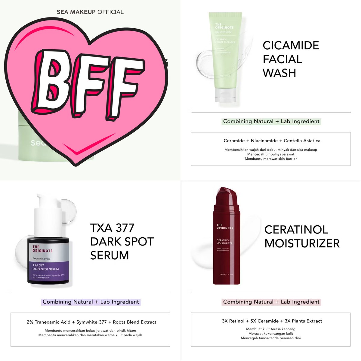 Dom bogor siap kiriiiim

The Originote Fw 25K
The Originote Ceratinol 29K/pc
Dark Spot serum 28K