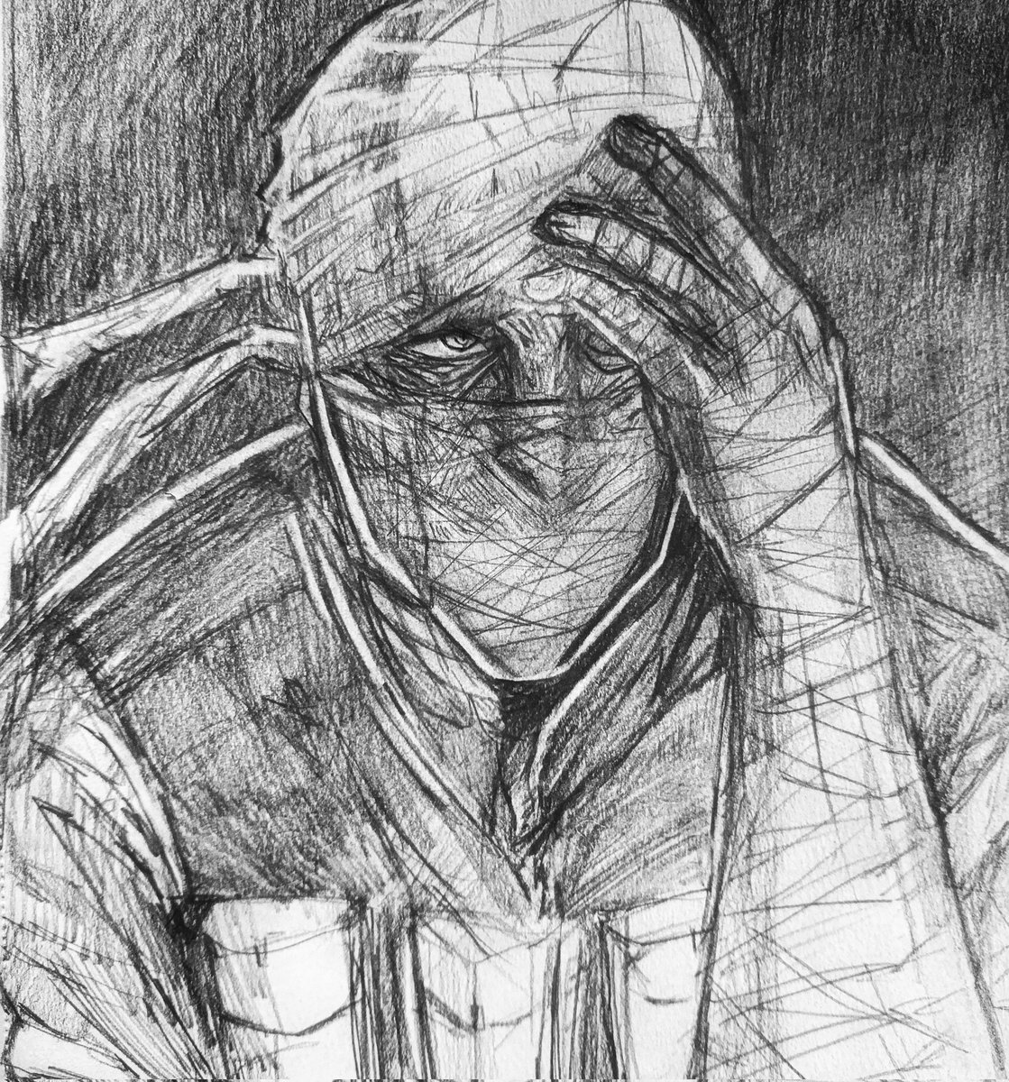 The burned man 'Joshua Graham'.
Sketch based on a Giles Corey album cover
#falloutnv #fallout