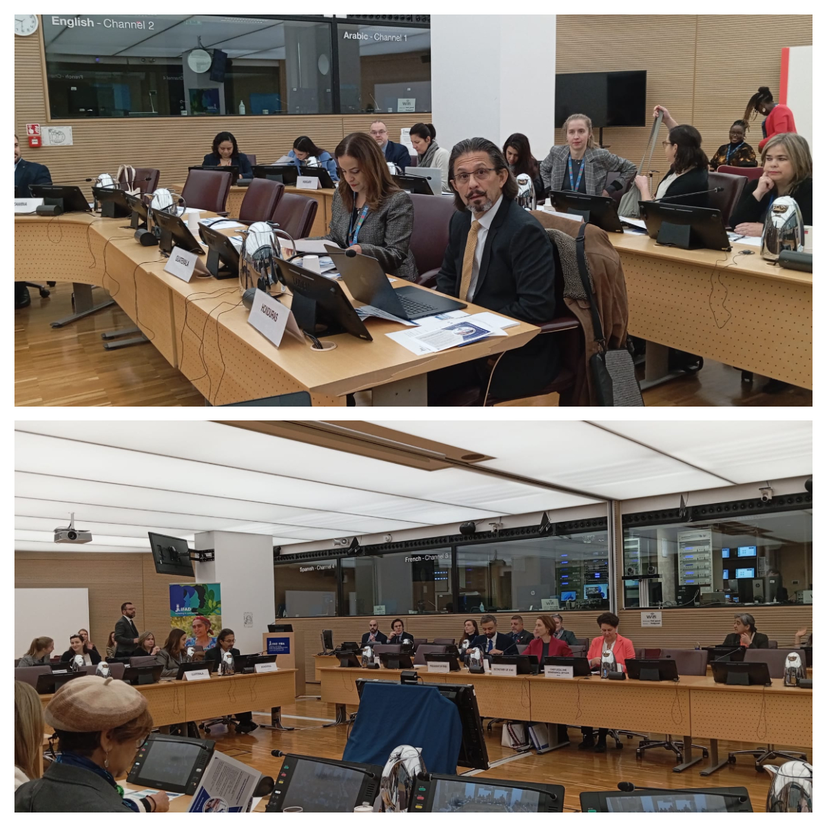 Hoy, 11 de febrero, tuve el honor de asistir al Salón Oval de la sede del FIDA en Roma, Italia, para la sesión de Orientación Inicial y el Encuentro con el Personal Directivo Superior del FIDA, previo al Consejo de Gobernadores.
Del 12 al 13 de febrero, como Embajador