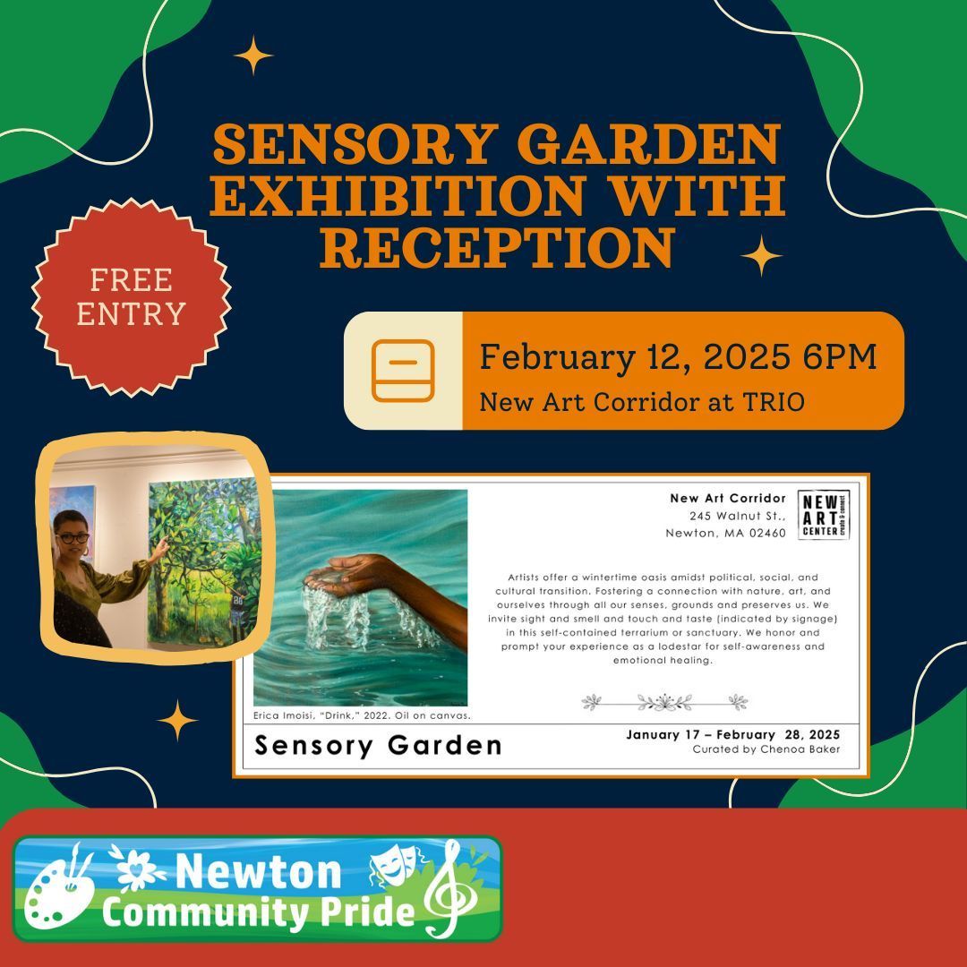 Experience the intersection of art and the senses in this guided tour of the Sensory Garden exhibition, featuring the work of 23 talented artists. This innovative exhibit offers an opportunity to explore a sensory oasis with artwork. <a href="/newartcenter/">New Art Center</a>

#blackhistorymonth #newtonma