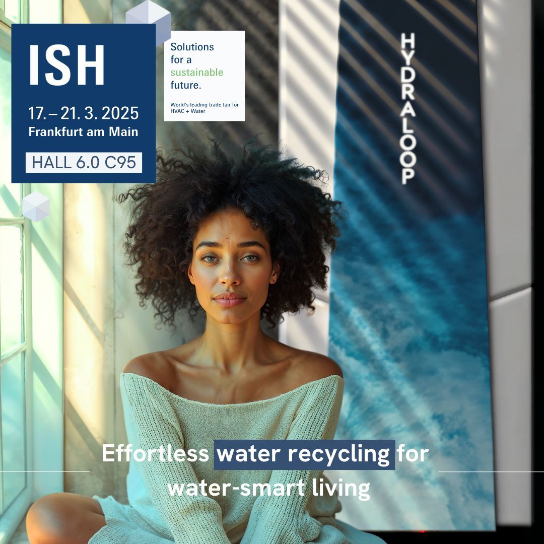 Something BIG is coming… 🚀💧
We’re happy to announce that Hydraloop will be exhibiting at ISH 2025, the world’s leading trade fair for HVAC + Water! 

🔹 Major announcement &amp; unveiling breakthrough water saving solutions