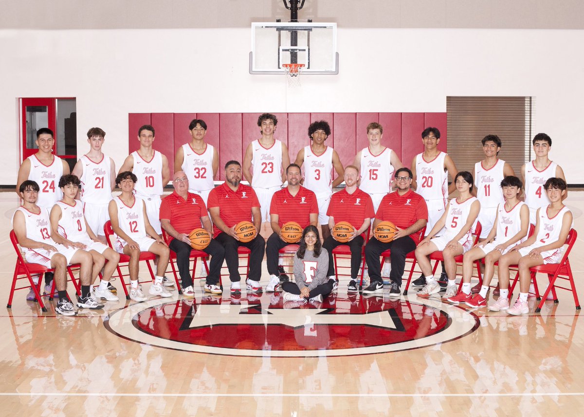 Fullerton Basketball (@fuhsbasketball) on Twitter photo Really proud of this team. 17 regular season wins and finished in a 3 way tie for 2nd in a tough Empire league. Most regular season wins at Fullerton in boys basketball since 2007. <a href="/CoachKamrath/">Erik Kamrath</a> <a href="/1893_FUHSSPORTS/">Fullerton Union High School Athletics</a> <a href="/fullertonhigh/">The Tribe</a> <a href="/FUHSATHLETIC/">Coach Olivas</a> <a href="/caffrey6pack/">The Caffrey's</a> <a href="/fjuhsd/">Fullerton Joint Union High School District</a> <a href="/sjonesy_02/">Sammy Jones</a> Really proud of this team. 17 regular season wins and finished in a 3 way tie for 2nd in a tough Empire league. Most regular season wins at Fullerton in boys basketball since 2007. <a href="/CoachKamrath/">Erik Kamrath</a> <a href="/1893_FUHSSPORTS/">Fullerton Union High School Athletics</a> <a href="/fullertonhigh/">The Tribe</a> <a href="/FUHSATHLETIC/">Coach Olivas</a> <a href="/caffrey6pack/">The Caffrey's</a> <a href="/fjuhsd/">Fullerton Joint Union High School District</a> <a href="/sjonesy_02/">Sammy Jones</a>
