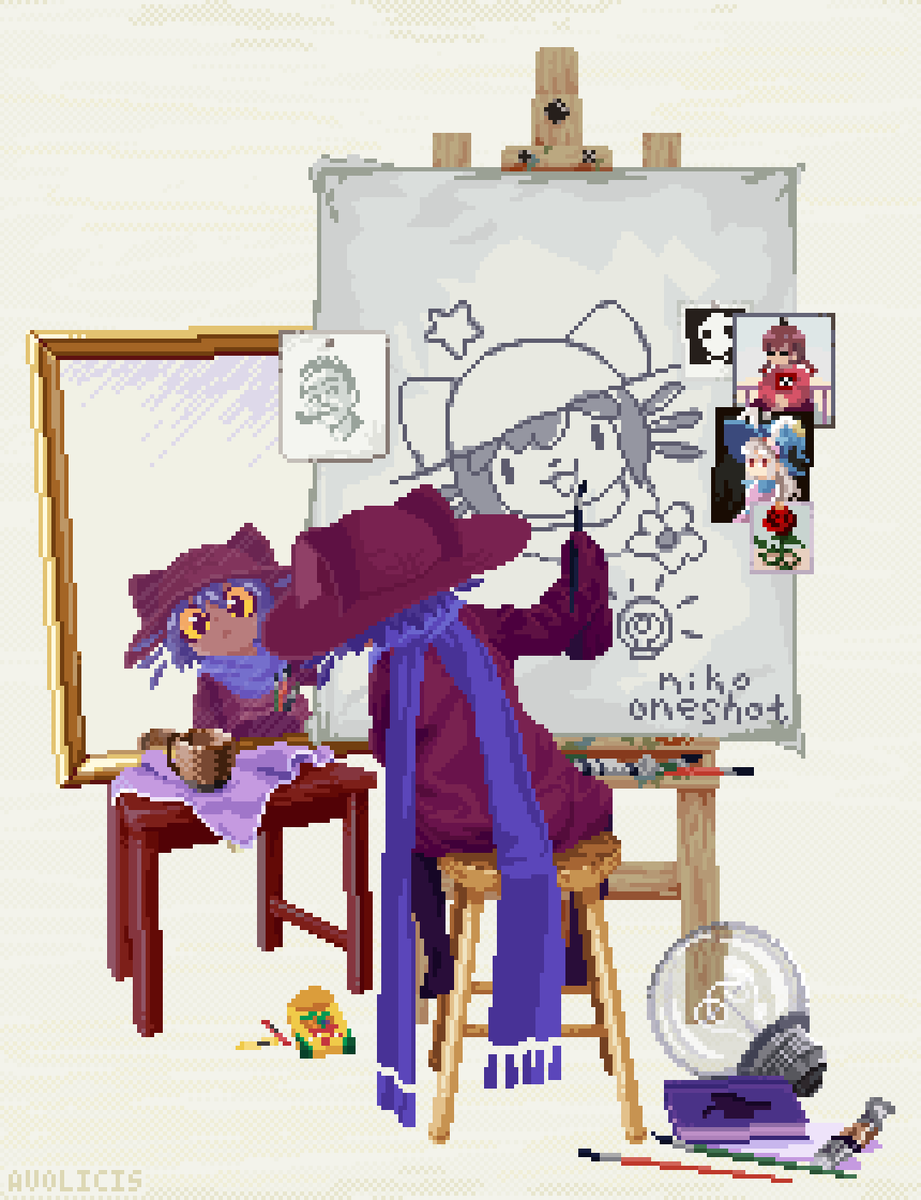 avolicis's tweet photo. #OneShotGame Triple Self Portrait https://t.co/8yCZ10HcE0
