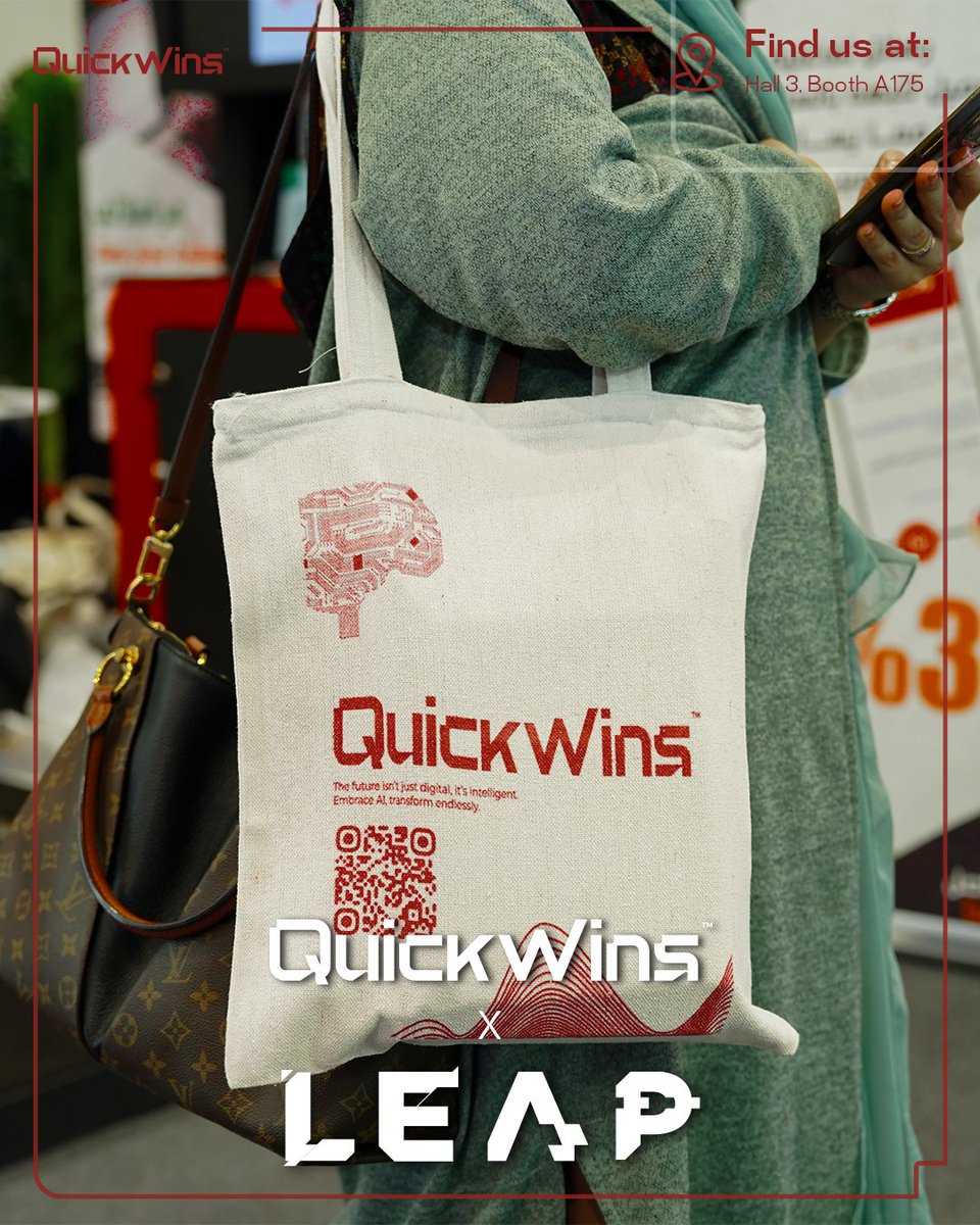 Quick_Wins's tweet photo. A glimpse into yesterday at LEAP 2025!
Our team is still going strong and eager for more. We're excited to keep connecting, exchanging insights, and exploring the future!

Visit us at our booth in Hall 3, A175!

#QuickWins #LEAP2025 #AIAdvisory #DigitalTransformation https://t.co/x97aHoqakh
