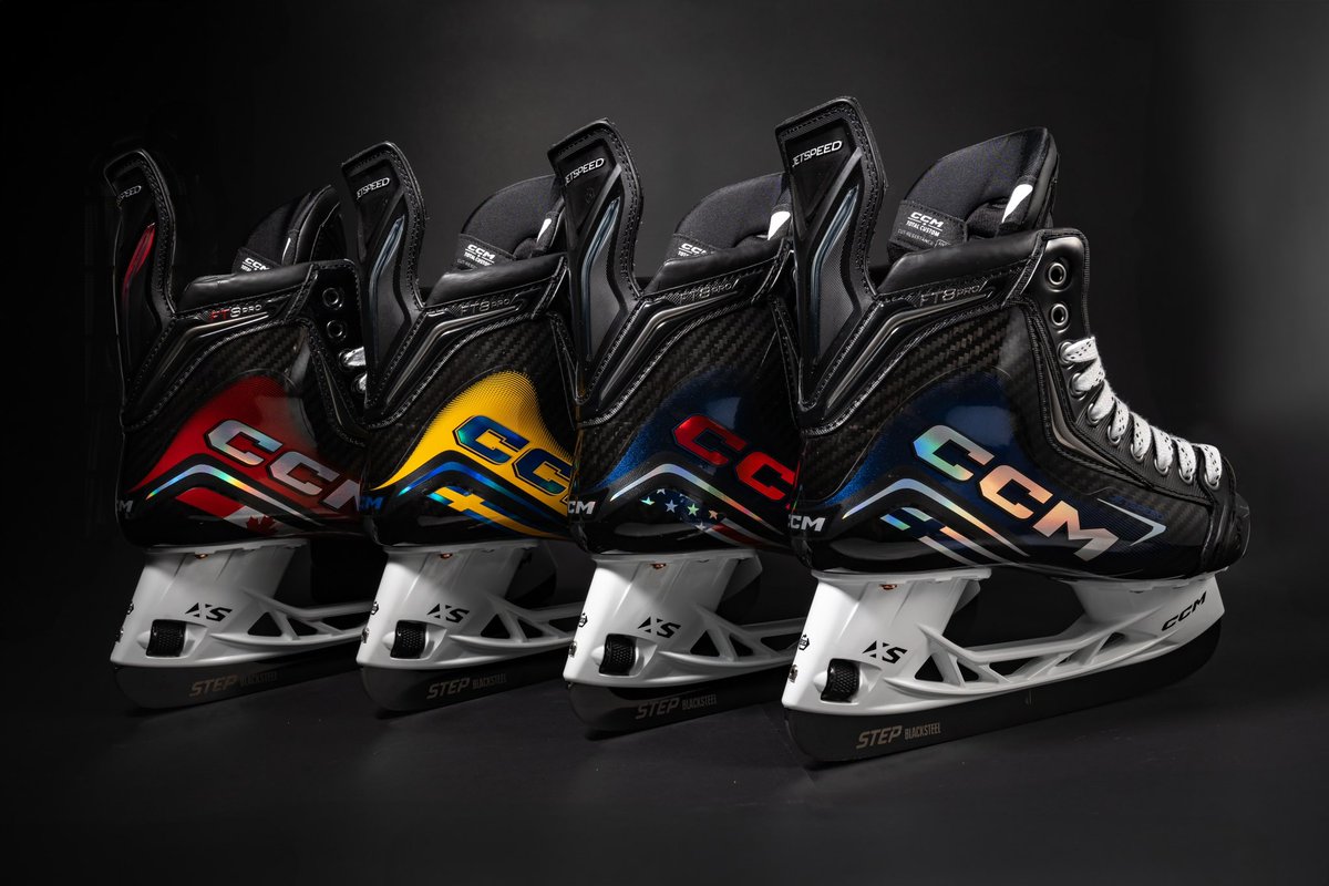 CCMHockey's tweet photo. How about these 4 Nations skates 🔥🔥🔥

We’ll get into the full details of each soon - in the meantime, which is your favourite? https://t.co/RaMx929IQV