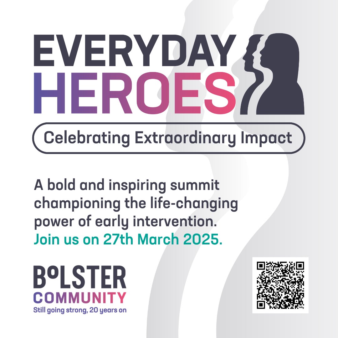 Bolster Community (@bolstercom) on Twitter photo Today we officially launched our 20th anniversary conference, 'Everyday Heroes: Celebrating Extraordinary Impact', which will take place on Thurs 27th March. We encourage professionals from all sectors to attend to get a true understanding of the power of early intervention 💜 Today we officially launched our 20th anniversary conference, 'Everyday Heroes: Celebrating Extraordinary Impact', which will take place on Thurs 27th March. We encourage professionals from all sectors to attend to get a true understanding of the power of early intervention 💜