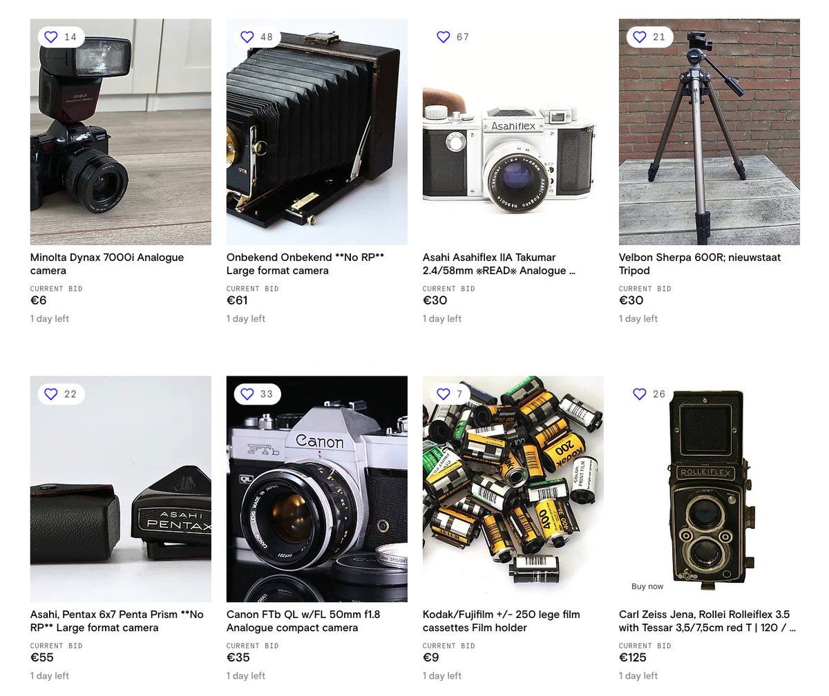 expert8182's tweet image. Camera history in our NO RESERVE analogue auction, look and bid this evening:

catawiki.com/en/a/1099798-c…

#asahipentax 
#canon 
#kodak 
#carlzeiss 
#minolta 
#velbon 
#rollei 
#rietzschel 
#nikon 
#yashica
