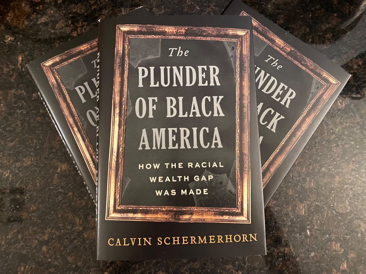 Calvin Schermerhorn (@calscherm) on Twitter photo Happy book birthday— The Plunder of Black America: How the Racial Wealth Gap Was Made is published today by <a href="/yalepress/">Yale University Press</a> a 400-year history of Black families’ striving against inequality #racialwealthgap #BlackHistoryMonth
yalebooks.yale.edu/book/978030025… Happy book birthday— The Plunder of Black America: How the Racial Wealth Gap Was Made is published today by <a href="/yalepress/">Yale University Press</a> a 400-year history of Black families’ striving against inequality #racialwealthgap #BlackHistoryMonth
yalebooks.yale.edu/book/978030025…