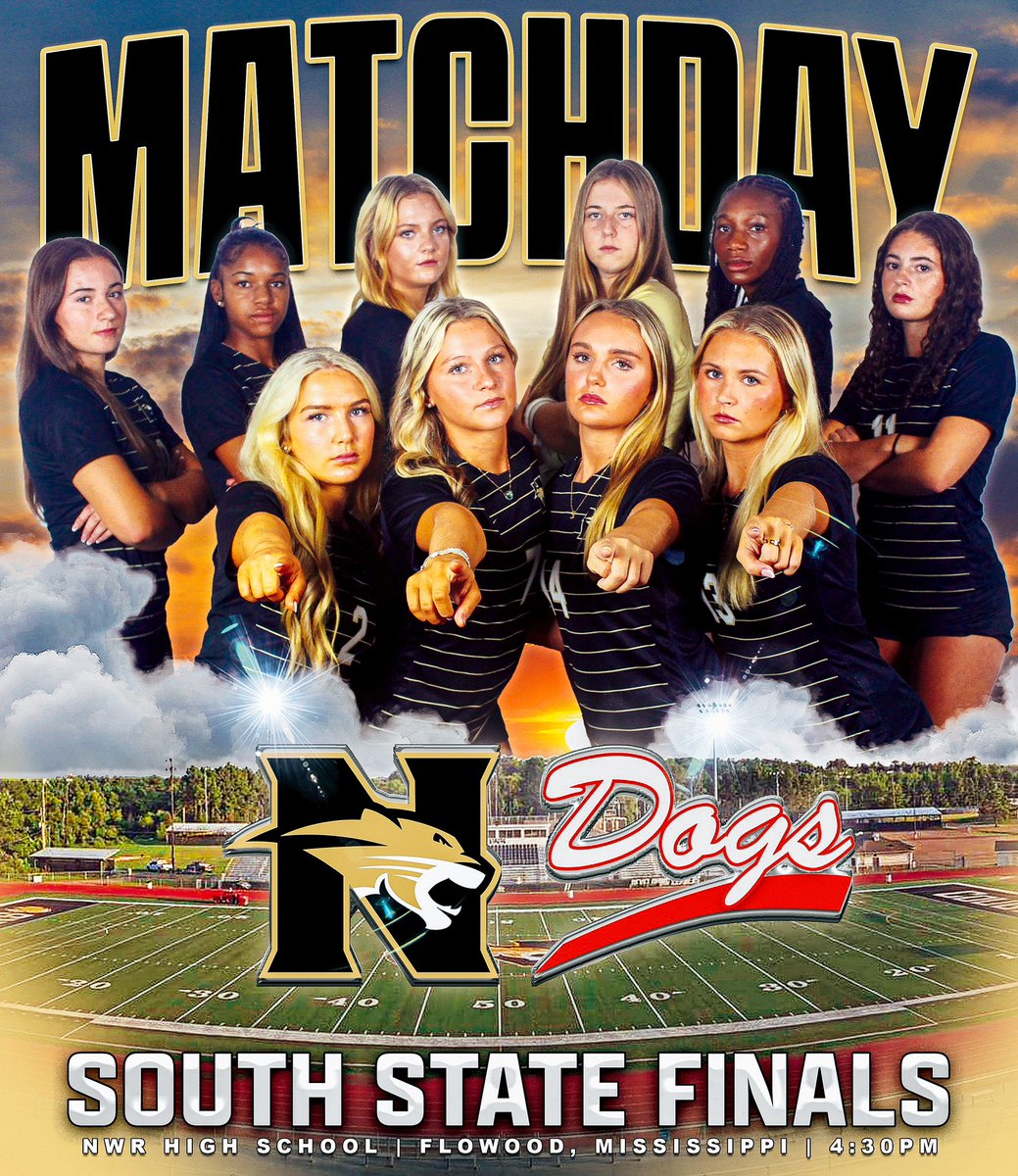 | SOUTH STATE FINALS |

NWR Lady Cougars Soccer hosts the Brandon Lady Bulldogs! The winner advances to the MHSAA 7A Girl’s State Title Game! Come out to Cougar Stadium and support our Lady Cougars! 🐾

📍 Flowood, MS
🏟️ Cougar Stadium
🆚 🐶 
🕰️ 4:30pm
🎟️ gofan.co/event/3191859