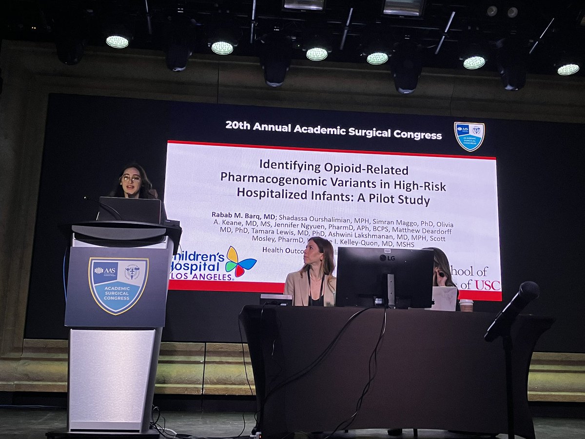 Lorraine Kelley-Quon, MD, MSHS, FACS, FAAP (@lkelley_quon) on Twitter photo Viva Las Vegas! Kicking off @ASC2025 as <a href="/BarqRuby/">Ruby Barq</a> presents data from <a href="/HOPE_sci_lab/">HOPE Lab</a> highlighting prevalence of opioid-related PGX variants for high-risk infants. Will nextgen #opioid stewardship require personalized medicine? Stay tuned! <a href="/AcademicSurgery/">Assoc4AcademicSurgery</a> <a href="/UnivSurg/">Society of University Surgeons (SUS)</a> <a href="/APSASurgeons/">APSA Surgeons</a> Viva Las Vegas! Kicking off @ASC2025 as <a href="/BarqRuby/">Ruby Barq</a> presents data from <a href="/HOPE_sci_lab/">HOPE Lab</a> highlighting prevalence of opioid-related PGX variants for high-risk infants. Will nextgen #opioid stewardship require personalized medicine? Stay tuned! <a href="/AcademicSurgery/">Assoc4AcademicSurgery</a> <a href="/UnivSurg/">Society of University Surgeons (SUS)</a> <a href="/APSASurgeons/">APSA Surgeons</a>
