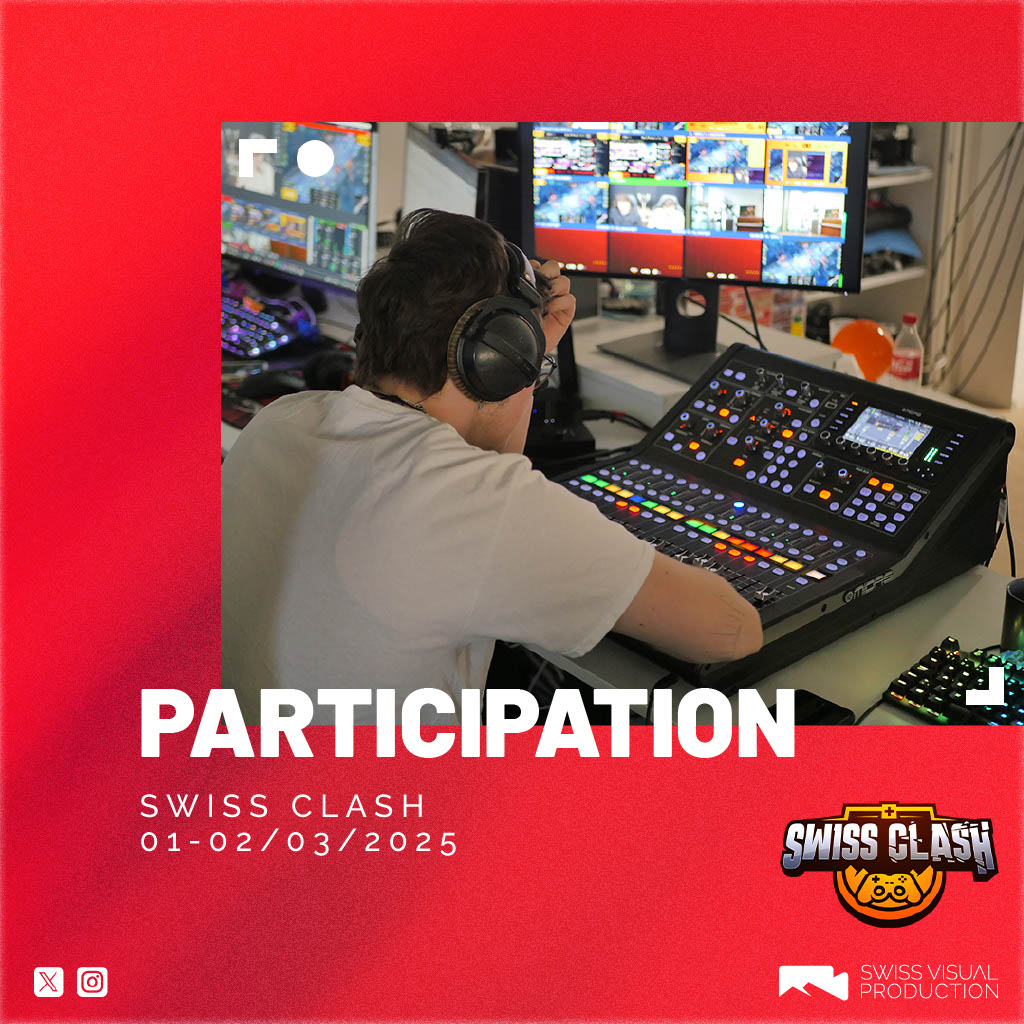 Pour la 3ème édition du #SwissClash nous assurerons la gestion du stream sur la chaîne twitch de <a href="/Fragboxgaming/">Fragbox Gaming</a> 

📅 1-2 mars
📍twitch.tv/fragboxgaming

Les inscriptions sont encore ouvertes ! ➡️ 
discord.gg/pJK2vUZPuN

📸 Vincent
DA: <a href="/Nixop/">R-B | Nixop</a>