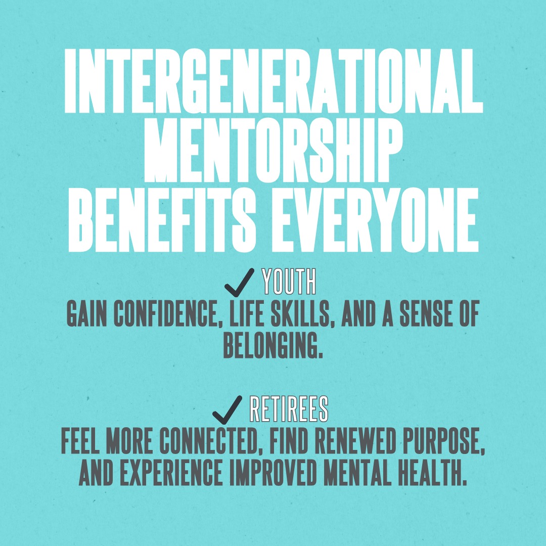 We’re looking for 5 'Big Gs' this month.

We would love to match adults age 55+ with youth aged 6+, creating meaningful intergenerational connections. Whether it’s sharing stories, teaching a new skill, listening and having fun.
Contact us for more info on how to get started.