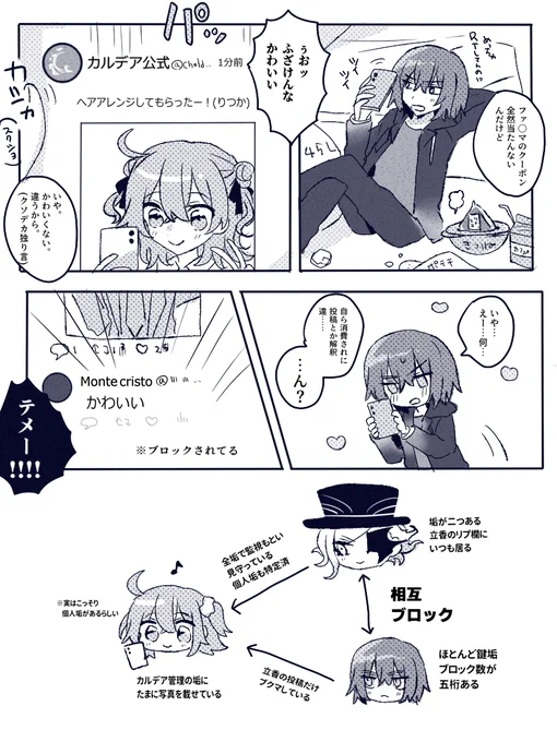 巌ぐだ♀オベがツイッターをやっている漫画です 