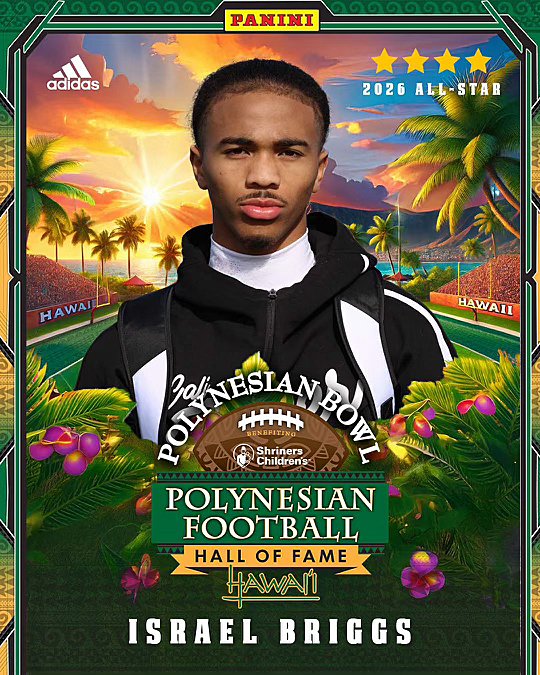 Visalia (Calif.) Redwood tight end Israel Briggs has been selected to play in the 2026 Polynesian Bowl, it was announced on Tuesday 247sports.com/article/four-s…