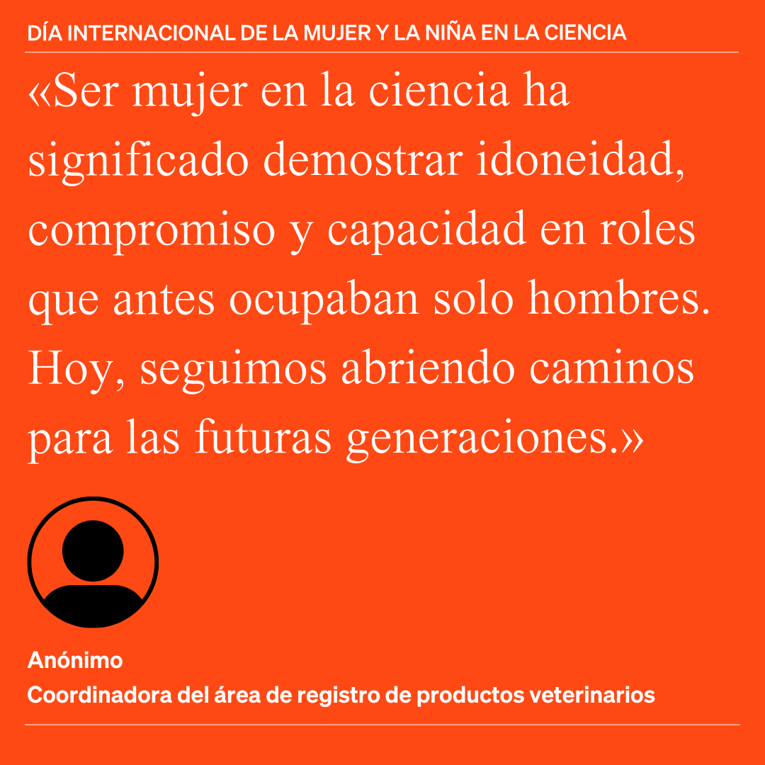 Desde la sanidad animal hasta la investigación y la innovación, las #MujeresEnCiencias han demostrado que el talento y la determinación no tienen género.

En el Día Internacional de la Mujer y la Niña en la Ciencia compartimos algunos de los retos que han enfrentado. 

Sus