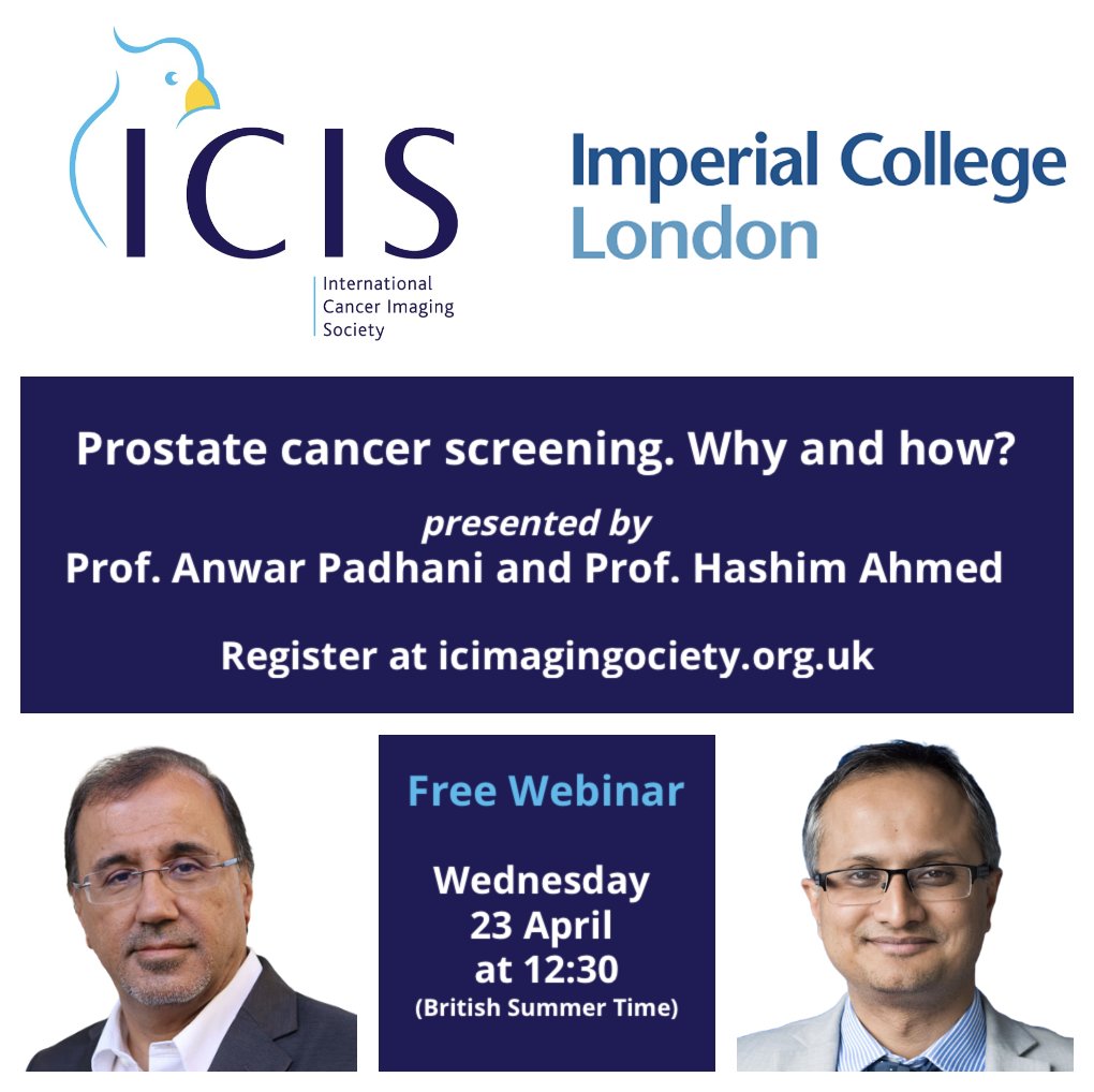 Lucida Medical (@lucidamedical) on Twitter photo Don't miss this FREE webinar from our friends at the International Cancer Imaging Society!
Prof Anwar Padhani & Prof Hashim Ahmed will explore the urological & radiological challenges when imaging the prostate.
<a href="/ProfPadhani/">Anwar Padhani</a> <a href="/LondonProstate1/">Hashim U. Ahmed</a> <a href="/IP_London/">Imperial Prostate</a>
🔗 lnkd.in/gbWUz8f Don't miss this FREE webinar from our friends at the International Cancer Imaging Society!
Prof Anwar Padhani & Prof Hashim Ahmed will explore the urological & radiological challenges when imaging the prostate.
<a href="/ProfPadhani/">Anwar Padhani</a> <a href="/LondonProstate1/">Hashim U. Ahmed</a> <a href="/IP_London/">Imperial Prostate</a>
🔗 lnkd.in/gbWUz8f