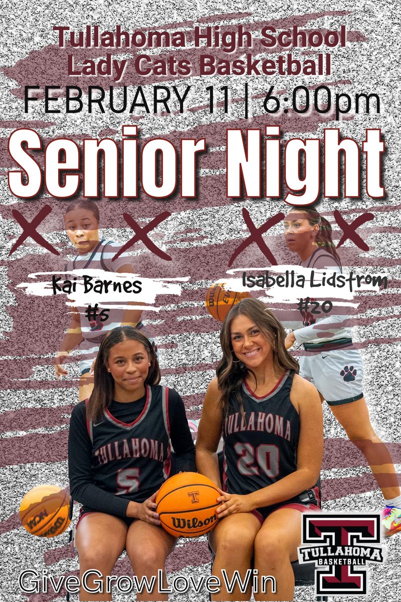 Lady Wildcats Hoops (@ttowngirlsbball) on Twitter photo ITS SENIOR NIGHT!!!!
Home Gameday!!
🗓️Today Feb 11
⏰ 6:00 | Boys Game to Follow!!
Come out and help us celebrate our Seniors!!!! <a href="/TCSPublic/">TullahomaCitySchools</a> <a href="/ChadHibdon/">Coach Chad Hibdon</a> <a href="/AmyRJohnson17/">Amy Johnson</a> <a href="/ZachBirdsong/">Zach Birdsong</a> <a href="/TullahomaHS/">Tullahoma HS</a> <a href="/CoachOlive/">John Olive</a> ITS SENIOR NIGHT!!!!
Home Gameday!!
🗓️Today Feb 11
⏰ 6:00 | Boys Game to Follow!!
Come out and help us celebrate our Seniors!!!! <a href="/TCSPublic/">TullahomaCitySchools</a> <a href="/ChadHibdon/">Coach Chad Hibdon</a> <a href="/AmyRJohnson17/">Amy Johnson</a> <a href="/ZachBirdsong/">Zach Birdsong</a> <a href="/TullahomaHS/">Tullahoma HS</a> <a href="/CoachOlive/">John Olive</a>