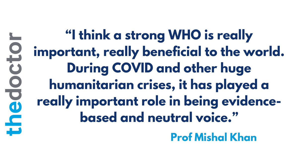 The importance of an effective, well-funded WHO cannot be understated according to <a href="/LSHTM/">London School of Hygiene & Tropical Medicine</a> Professor of Global Public Health <a href="/DrMishalK/">Prof Mishal S Khan</a> , who warns that the U.S. plan to withdraw has already impacted the work of health teams. [3/6]