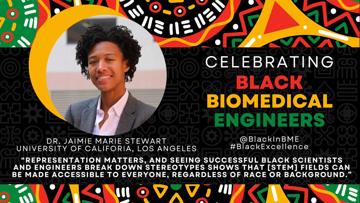 BlackInBME (@blackinbme) on Twitter photo Dr. Stewart (<a href="/DrJMStewart/">Jaimie Marie Stewart</a>) at <a href="/BioEngUCLA/">UCLA Bioengineering</a> develops biomaterials to control immune responses, advancing treatments for wound healing, autoimmune diseases, and cancer. Bridging immunology and bioengineering for better therapies. Who do you want to see next? buff.ly/40NTtwO Dr. Stewart (<a href="/DrJMStewart/">Jaimie Marie Stewart</a>) at <a href="/BioEngUCLA/">UCLA Bioengineering</a> develops biomaterials to control immune responses, advancing treatments for wound healing, autoimmune diseases, and cancer. Bridging immunology and bioengineering for better therapies. Who do you want to see next? buff.ly/40NTtwO