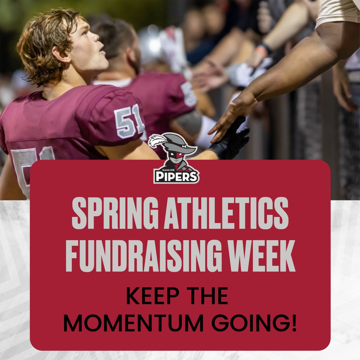 Keep the momentum going and show your Piper Power! Give today and fuel Pipers scholar-athlete success!

🔗 hamlineag.com/fundHUathletic…