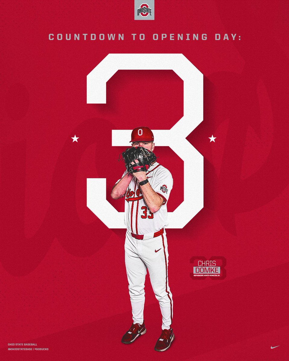 Ohio State Baseball (@ohiostatebase) on Twitter photo 3⃣ days until we're back on the diamond!
#GoBucks 3⃣ days until we're back on the diamond!
#GoBucks