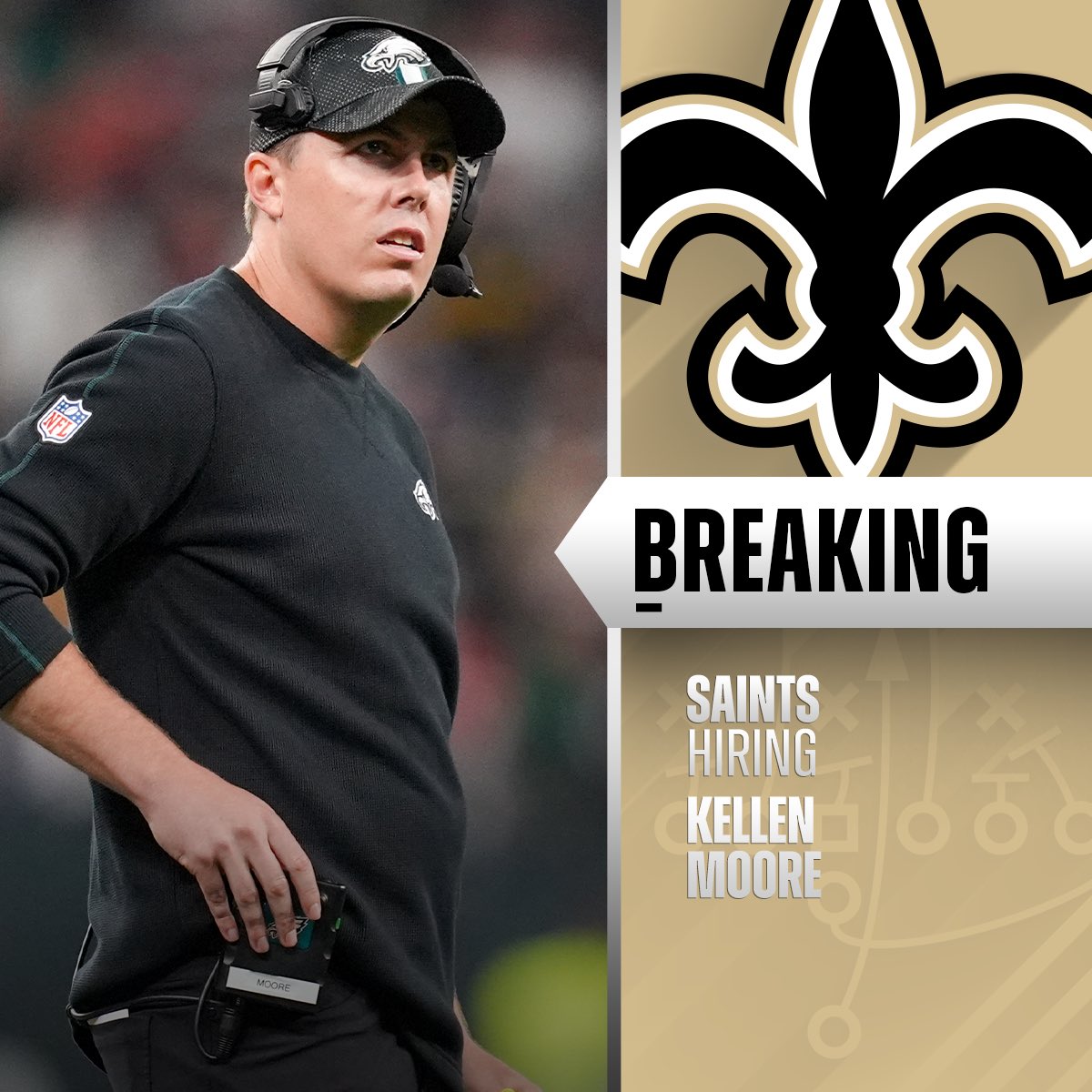 NFL (@nfl) on Twitter photo Saints finalizing deal with Eagles OC Kellen Moore to become new head coach. (via <a href="/RapSheet/">Ian Rapoport</a>, <a href="/TomPelissero/">Tom Pelissero</a>) Saints finalizing deal with Eagles OC Kellen Moore to become new head coach. (via <a href="/RapSheet/">Ian Rapoport</a>, <a href="/TomPelissero/">Tom Pelissero</a>)