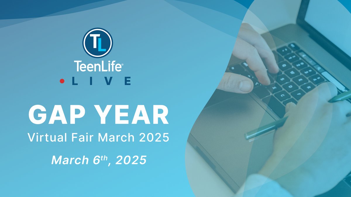Experience the TeenLife LIVE Gap Year Virtual Fair! Designed to mirror a traditional fair, we have various speakers ready to interact with students, parents, and educators. Register here: bit.ly/4jPIQSV

#teenlife #gapyear #highschool #senior #postgrad #volunteer